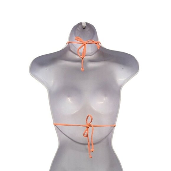 Billabong Sol Searcher Tri Bikini Top Peach Size M Adjustable Juniors - Picture 3 of 10